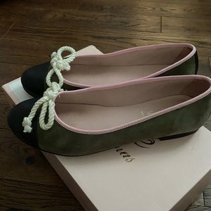 Bisue Ballerinas colorblock dress flats Anthropologie
